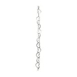 Cadena Collar Plata 925 Tejido Corazón Amor 50cm - Imagen 2