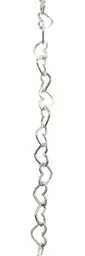 Cadena Collar Plata 925 Tejido Corazón Amor 50cm - Imagen 2