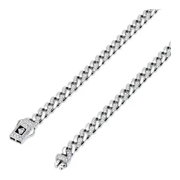 Cadena Cubana 1x1 de Plata .925 con Zirconia de 5 mm y 60 cm - Imagen 3