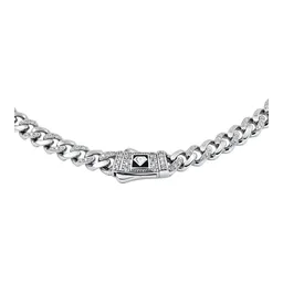 Cadena Cubana 1x1 de Plata .925 con Zirconia de 5 mm y 60 cm - Imagen 4