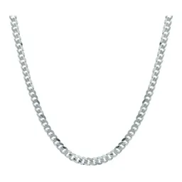 Cadena Cubana Cerrada Plata .925 55cm Hombre - Imagen 1