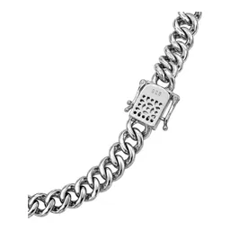 Cadena Cubana de Plata .925 Full Ice Rodizada 7 mm 55 cm - Imagen 3