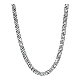 Cadena Cubana de Plata .925 Rodizada Full Ice 4 mm 50 cm - Imagen 1