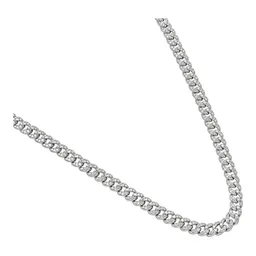Cadena Cubana de Plata .925 Rodizada Full Ice 4 mm 50 cm - Imagen 2