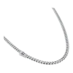 Cadena Cubana Full Ice de Plata .925 con Zirconia 5 mm 60 cm Hombre - Imagen 2