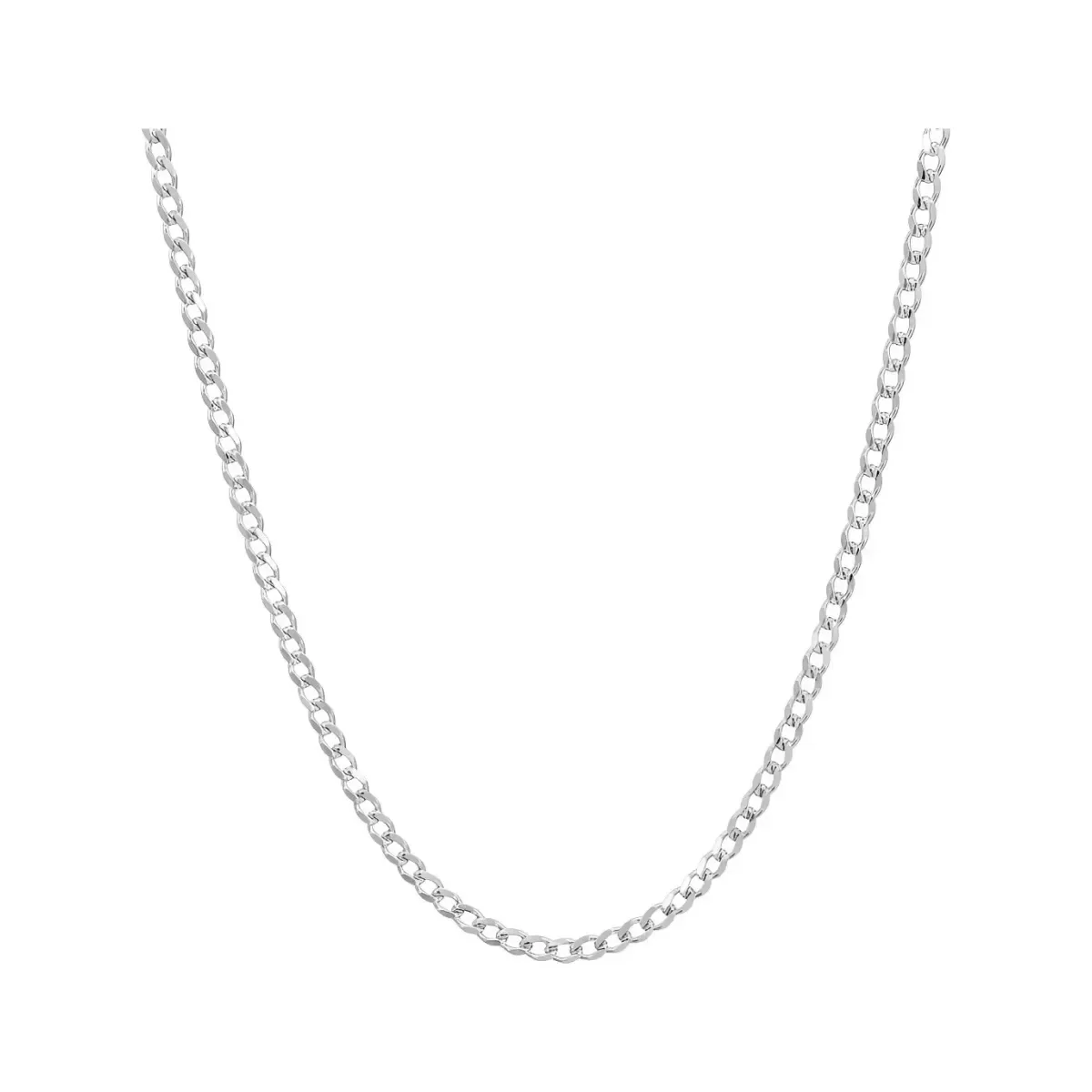 Cadena cubana plata .925 nacional para hombre, diseño diamantado con eslabones pulidos. Joyería masculina de plata .925, esti