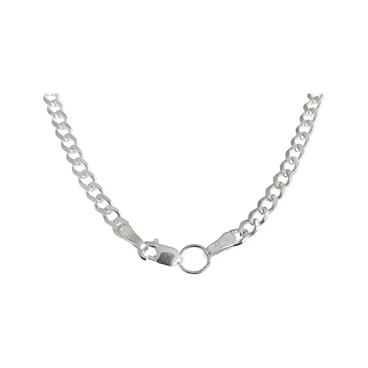 Cadena Cubana Plata Esterlina .925 para Hombre 55cm - Imagen 3