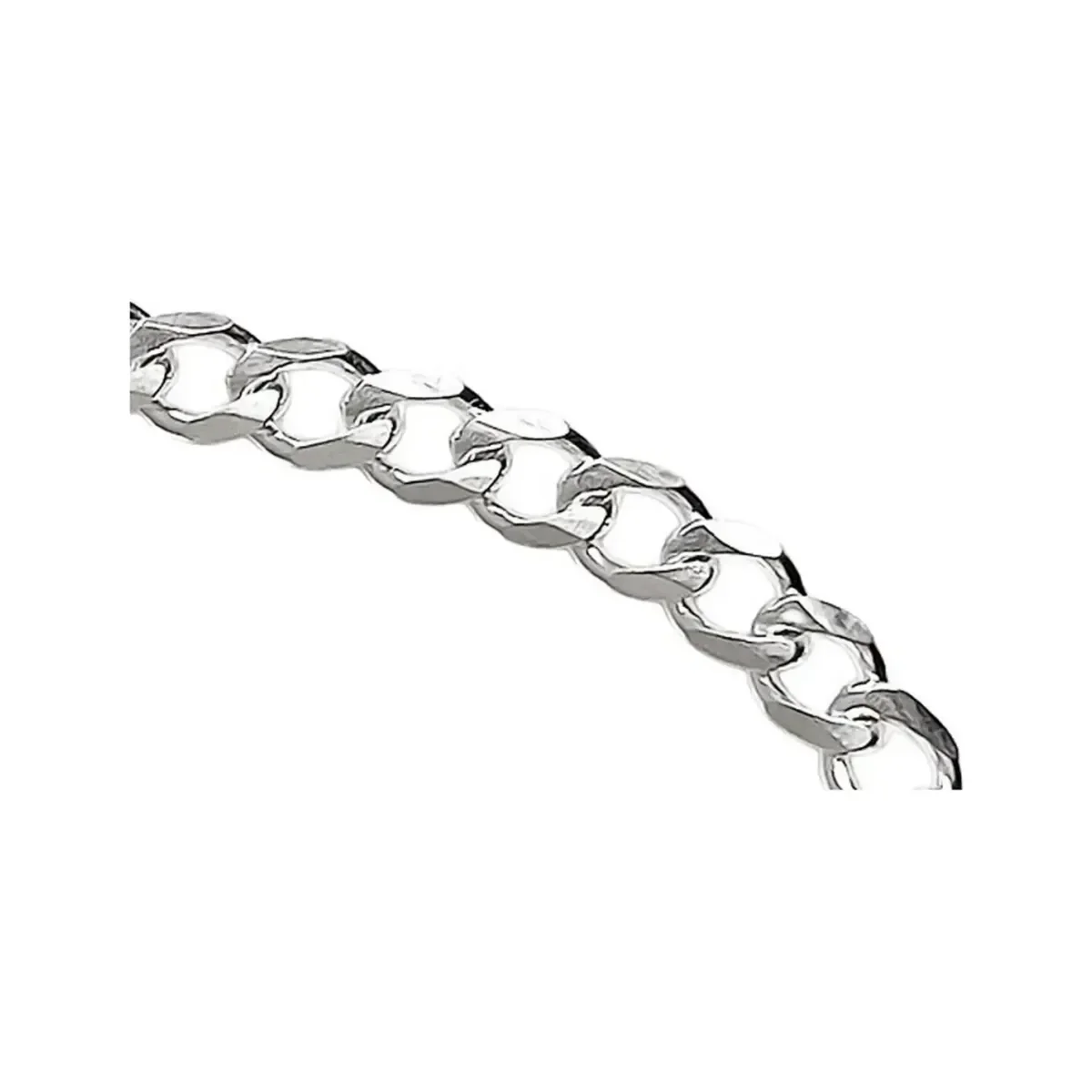 Cadena Cubana Plata Esterlina .925 para Hombre 55cm - Imagen 4