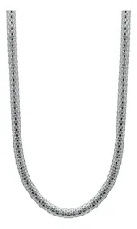 Cadena de Malla Plata 925 Maciza para Hombre 60cm Estilo Moderno - Imagen 1
