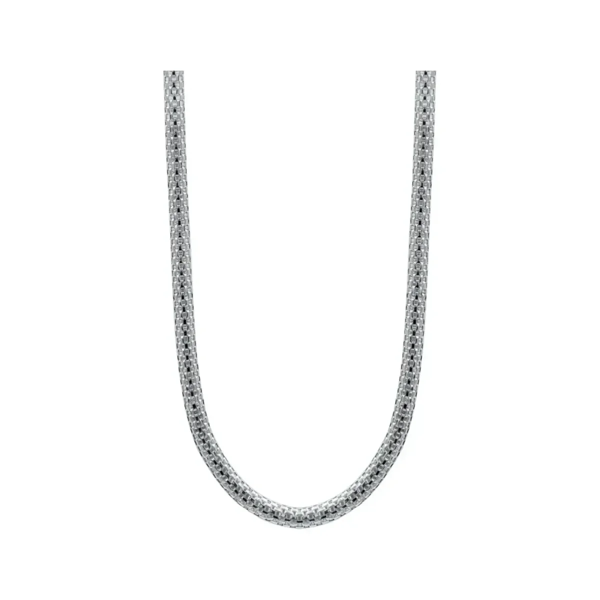 Cadena de malla de Plata 925 maciza para hombre de 60cm - Joyaris joyería fina mexicana