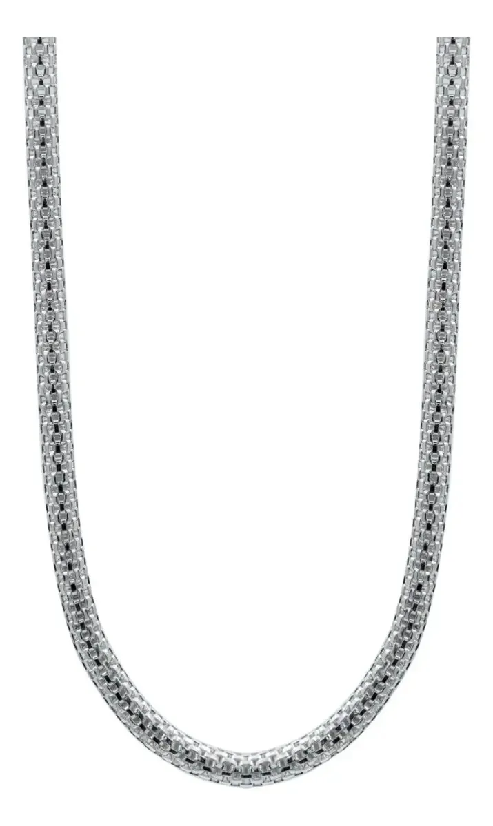 Cadena de malla de Plata 925 maciza para hombre de 60cm - Joyaris joyería fina mexicana