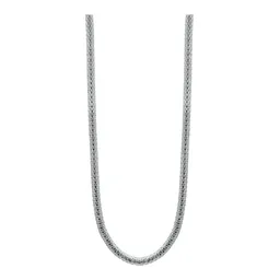 Cadena de Malla Plata 925 Maciza para Hombre 60cm Estilo Moderno - Imagen 2