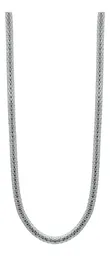 Cadena de Malla Plata 925 Maciza para Hombre 60cm Estilo Moderno - Imagen 2