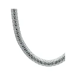 Cadena de Malla Plata 925 Maciza para Hombre 60cm Estilo Moderno - Imagen 3