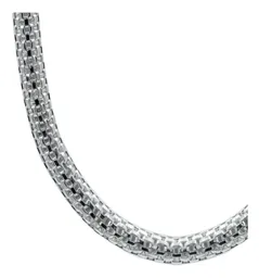 Cadena de Malla Plata 925 Maciza para Hombre 60cm Estilo Moderno - Imagen 3