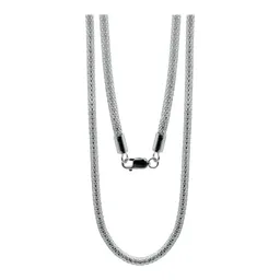 Cadena de Malla Plata 925 Maciza para Hombre 60cm Estilo Moderno - Imagen 4
