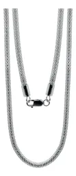 Cadena de Malla Plata 925 Maciza para Hombre 60cm Estilo Moderno - Imagen 4