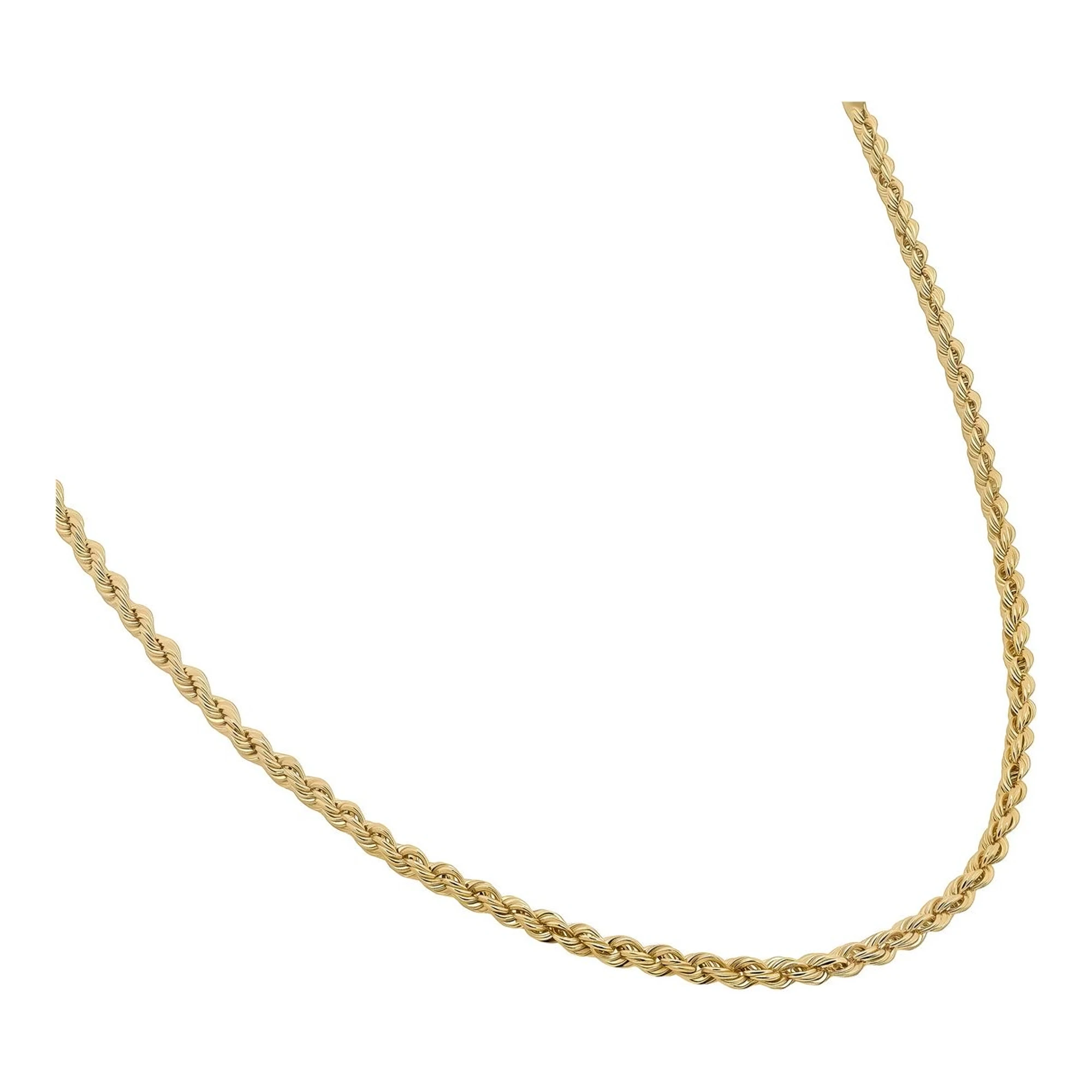 Cadena de Oro 10k Tejido Cuerda Torsal 50 cm 2 mm - Imagen 2