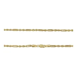 Cadena de Oro 10k Tejido Cuerda Torsal 60 cm y 2 mm Unisex - Imagen 4