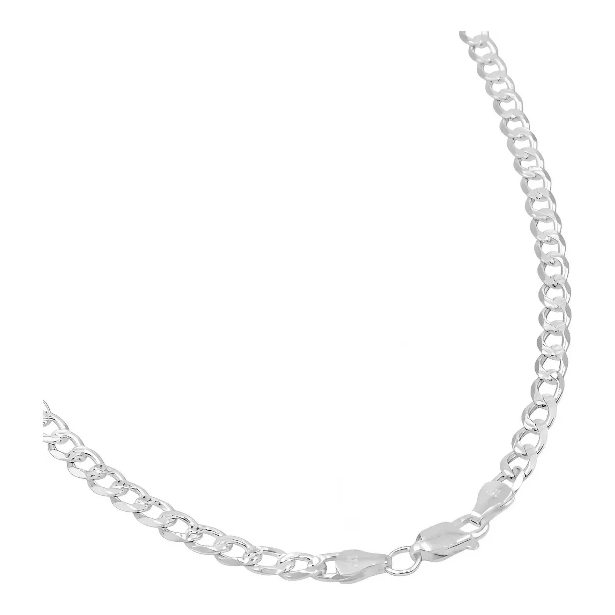 Cadena de Plata .925 Cubana Diamantada 5 mm 70 cm - Imagen 2