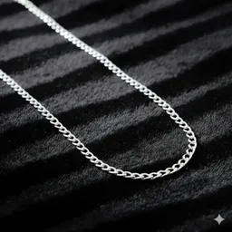 Cadena de Plata 925 Cubana Diamantada Barbada Unisex 40cm Grosor 4mm - Imagen 6