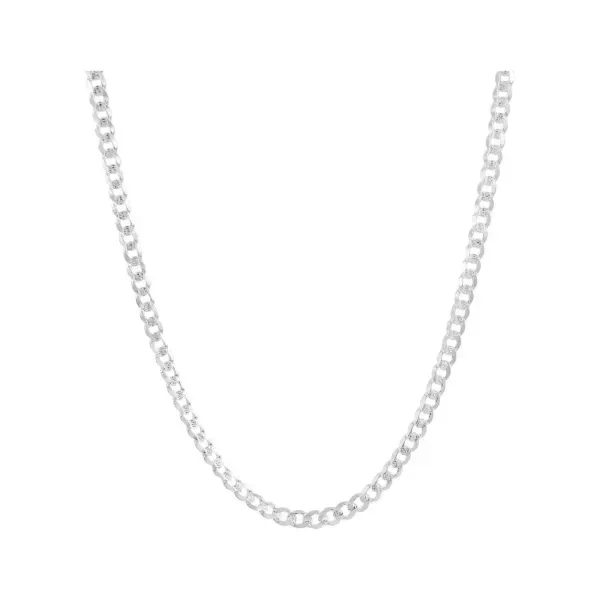 Cadena de Plata .925 Cubana Diamantada para Hombre 60 cm - Imagen 1