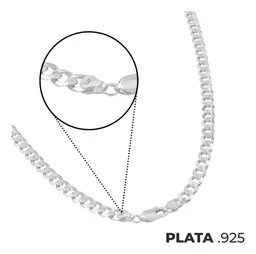 Cadena de Plata .925 Cubana Diamantada para Hombre 60 cm - Imagen 7