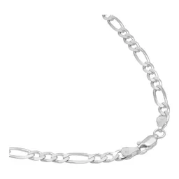 Cadena de Plata 925 Diseño Figaro 3x1 Eslabones Pulidos 55cm - Imagen 3