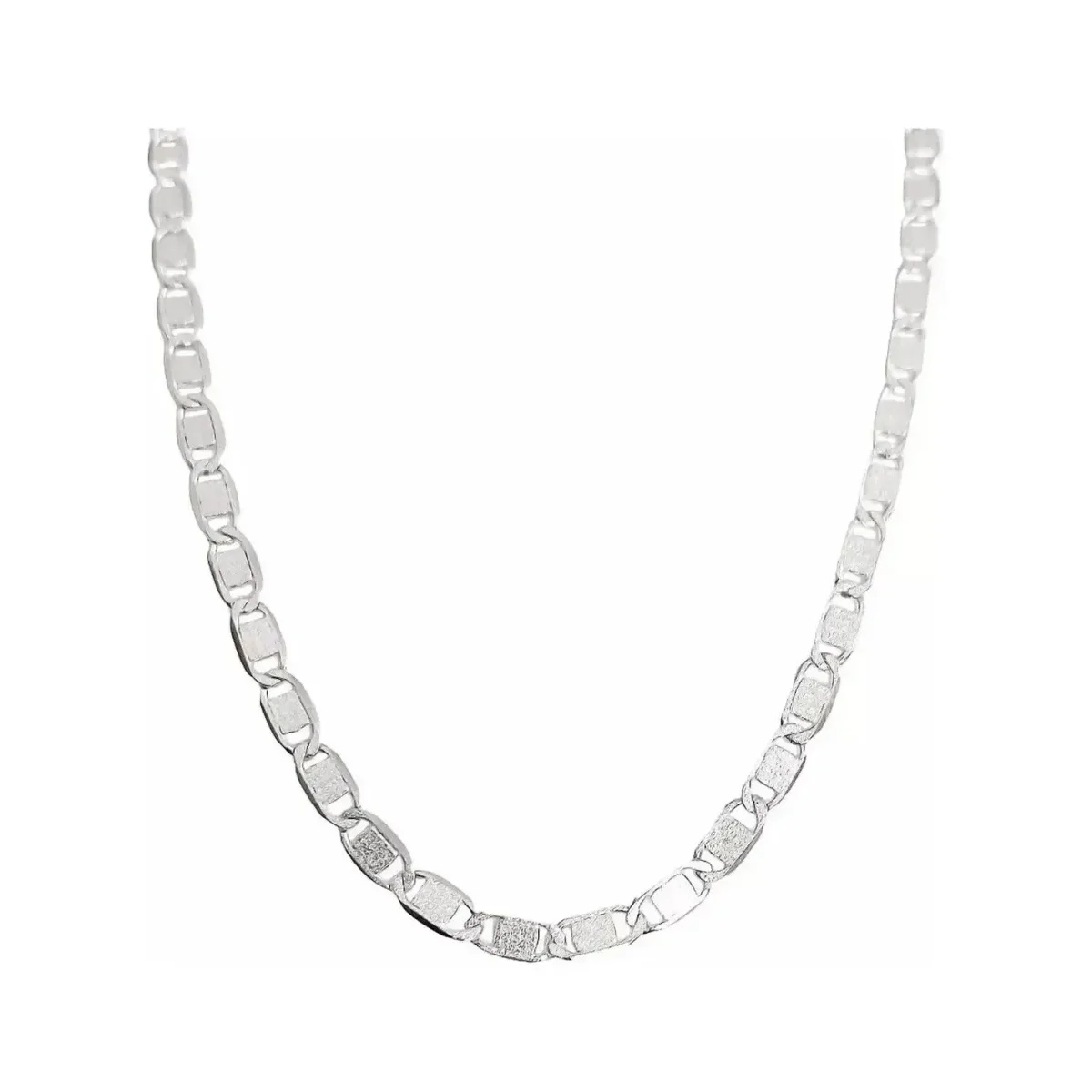 Cadena de Plata 925 Diseño Marinera Clásica Unisex 60cm - Imagen 4