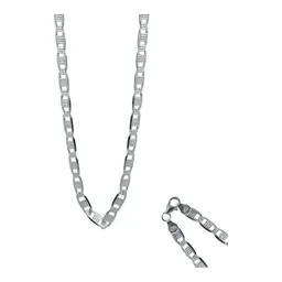 Cadena de Plata 925 Marinera Diamantada 70cm para Hombre - Imagen 1