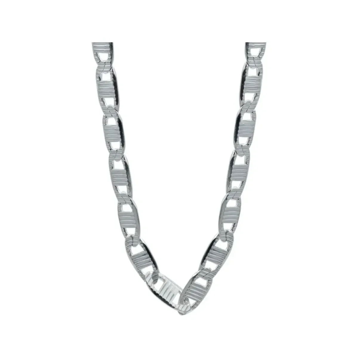 Cadena de Plata 925 Marinera Diamantada 70cm para Hombre - Imagen 3