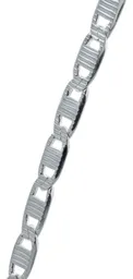 Cadena de Plata 925 Marinera Diamantada 70cm para Hombre - Imagen 4