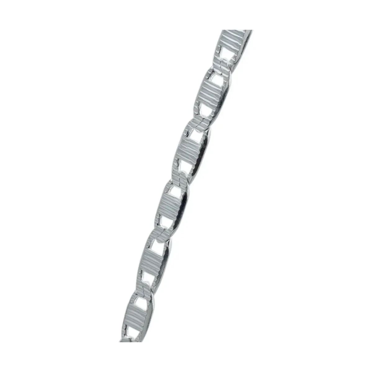 Cadena de Plata 925 Marinera Diamantada 70cm para Hombre - Imagen 4
