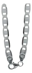 Cadena de Plata 925 Marinera Diamantada 70cm para Hombre - Imagen 5