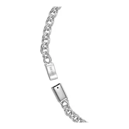 Cadena de Plata .925 Tejido Chino 4 mm con Broche de Caja 60 cm - Imagen 3
