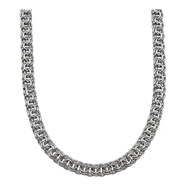 Cadena tejido chino de plata ley .925 de 55 cm y 5 mm con broche de caja - Joyaris joyería mexicana