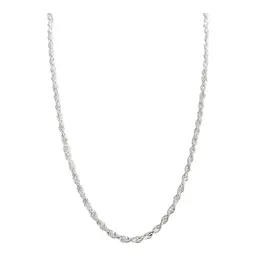 Cadena de Plata .925 Tejido Cuerda Torzal 60 cm x 2 mm - Imagen 2