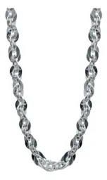 Cadena de Plata Ley .925 Diseño Torsal Marinera con Eslabones 45 cm - Imagen 2