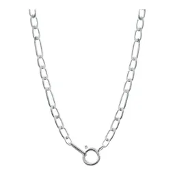 Cadena de Plata Ley .925 Estilo Figaro 55cm para Mujer - Imagen 2