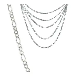 Cadena Figaro 3x1 Plata Ley .925 50cm - Imagen 1