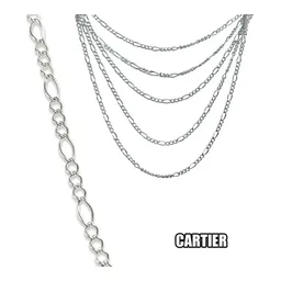 Cadena Figaro 3x1 Plata Ley .925 50cm - Imagen 2