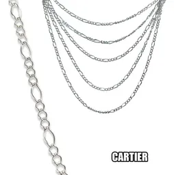 Cadena Figaro 3x1 Plata Ley .925 50cm - Imagen 2