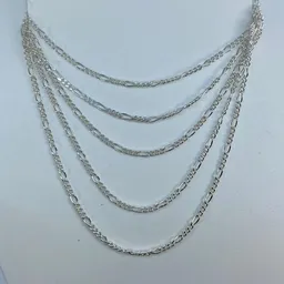 Cadena Figaro 3x1 Plata Ley .925 50cm - Imagen 4