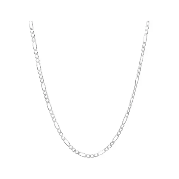 Cadena Figaro 3x1 Plata Ley .925 de 60cm para Hombre - Imagen 1