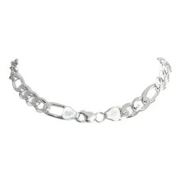 Cadena Figaro 3x1 Plata 925 Hombre 60 cm Largo - Imagen 2