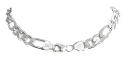 Cadena Figaro 3x1 Plata 925 Hombre 60 cm Largo - Imagen 2