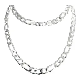 Cadena Figaro 3x1 Plata 925 Hombre 60 cm Largo - Imagen 3