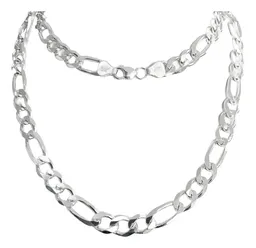 Cadena Figaro 3x1 Plata 925 Hombre 60 cm Largo - Imagen 3