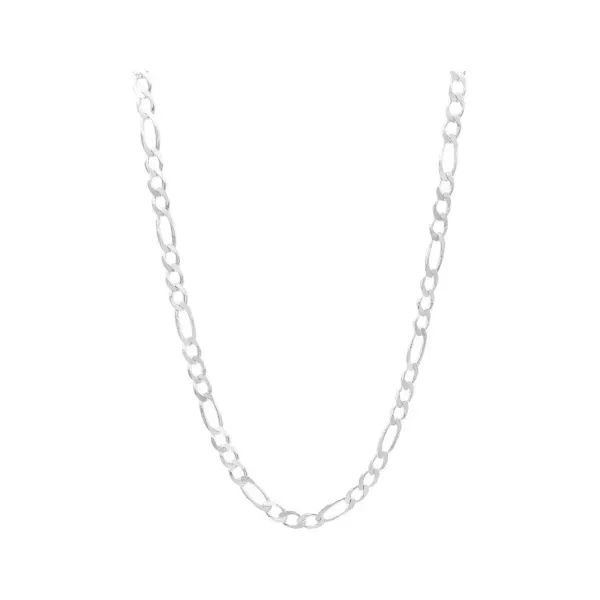 Cadena Figaro Plata 925 70cm Eslabón Grueso Hombre - Imagen 1
