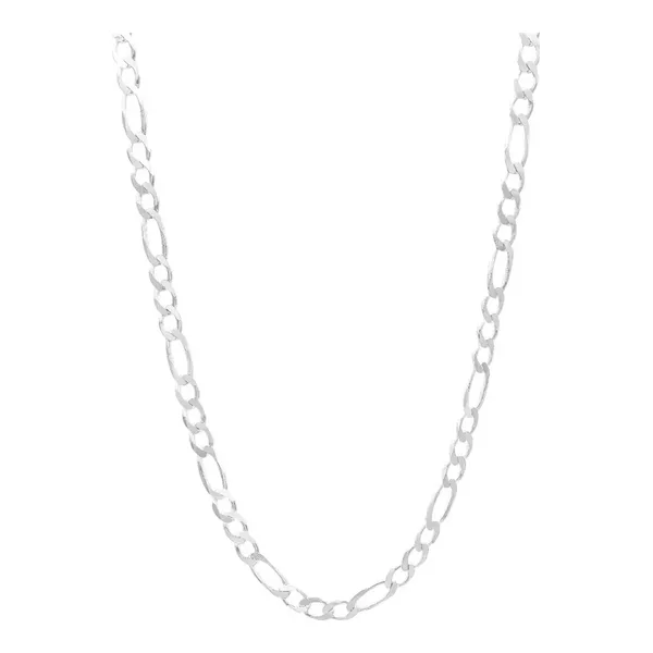 Cadena Figaro Plata 925 70cm Eslabón Grueso Hombre - Imagen 1